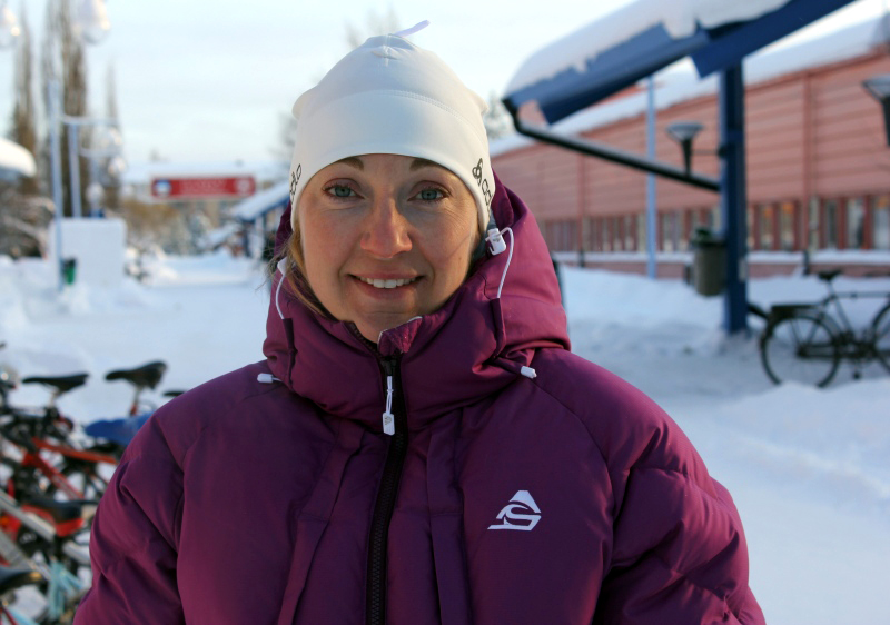Nina Lintzén, forskare vid Luleå Tekniska högskola och f d elitskidåkare.