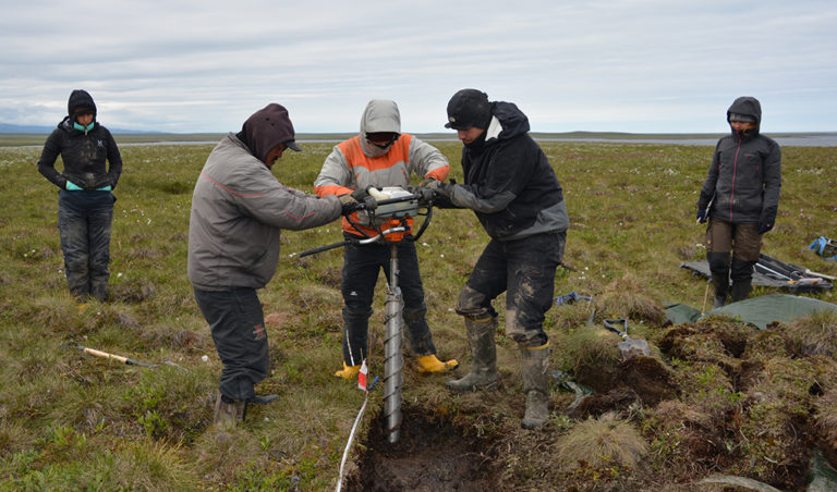 Provtagning av permafrost