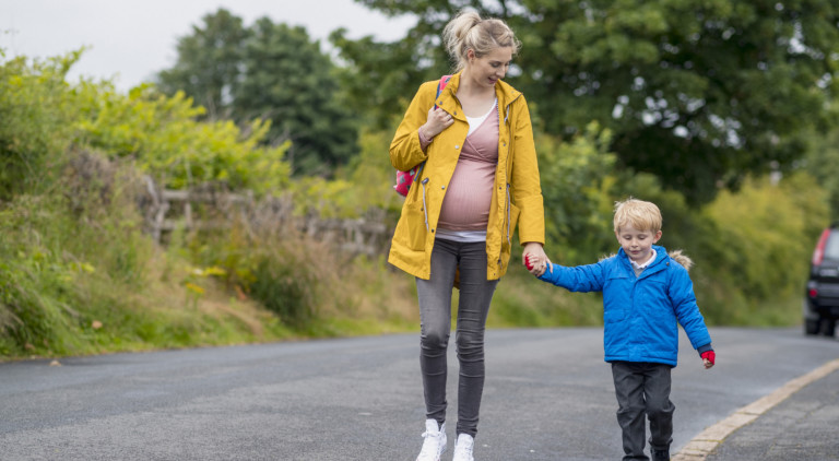 Mamma och son