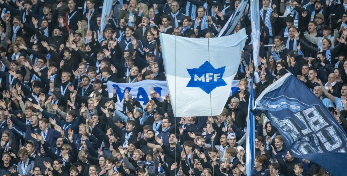Fotbollssupportrar på Eleda Stadion