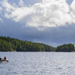 Paddlar i sjö